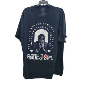 Poetic Justice Street Romance Tupac 2Pac Photo Movie Poster Graphic Tee Adult XL